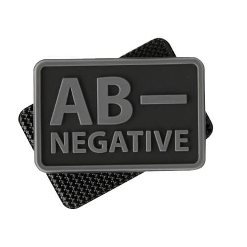 Helikon-Tex Blutgruppen Patch (set - 2 pcs. ) - PVC - Schwarz