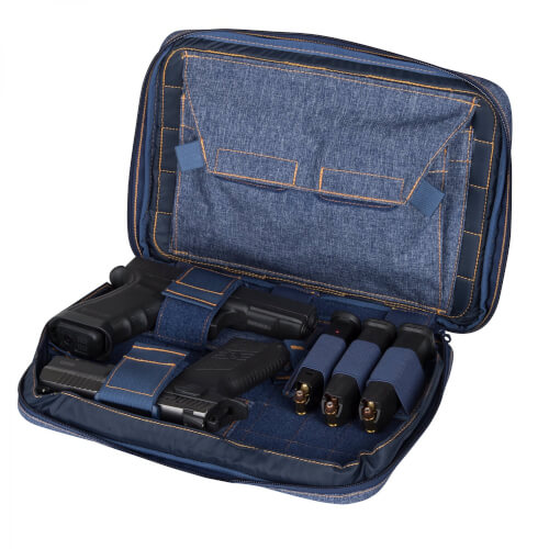 Double Pistol Wallet -Nylon- Melange Black-Grey