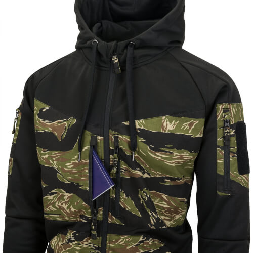 Helikon-Tex ROGUE Hoodie (FullZip) Black / Multicam Black